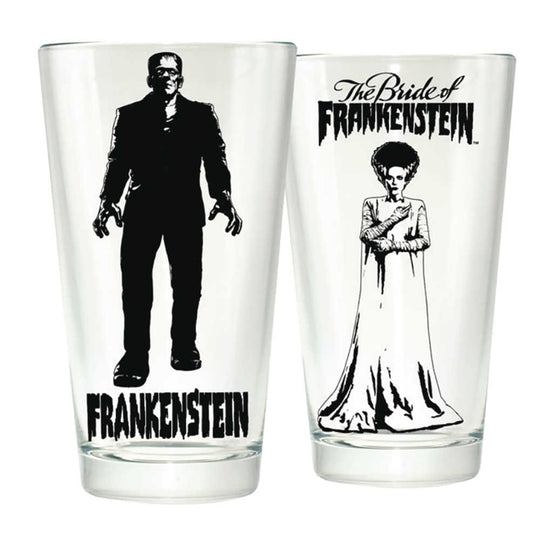 The Bride Of Frankenstein Clear Pint Glass