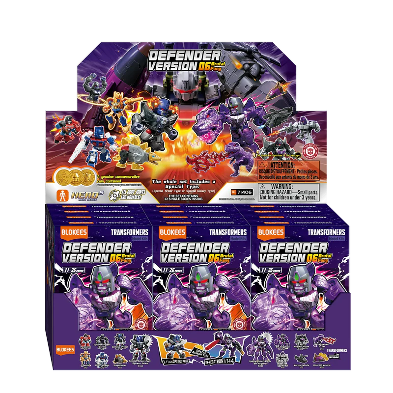 Blokees Transformers Defender Version 06 Brutal Fang *FULL DISPLAY BOX*