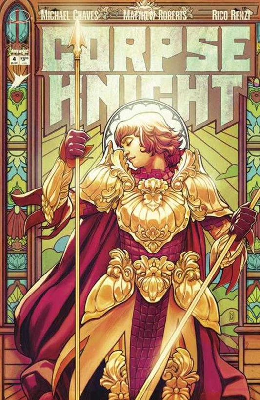 Corpse Knight #4 (Of 6) Cover D 1:25 Nimit Malavia Stained Glass Variant (Mature)