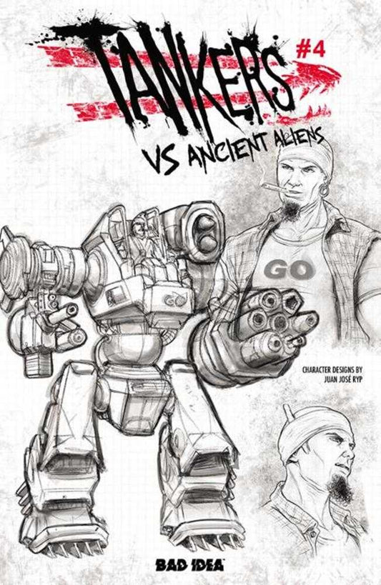 Tankers vs Ancient Aliens #4 (Of 5) Cover C Juan Jose Ryp Design Variant
