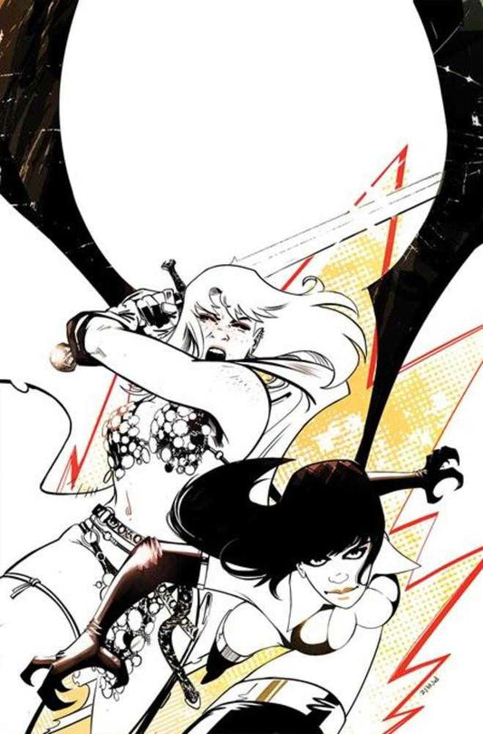 Vampirella vs Red Sonja Red City #1 Cover M 1:10 Sebastian Piriz Line Art Full Art Variant