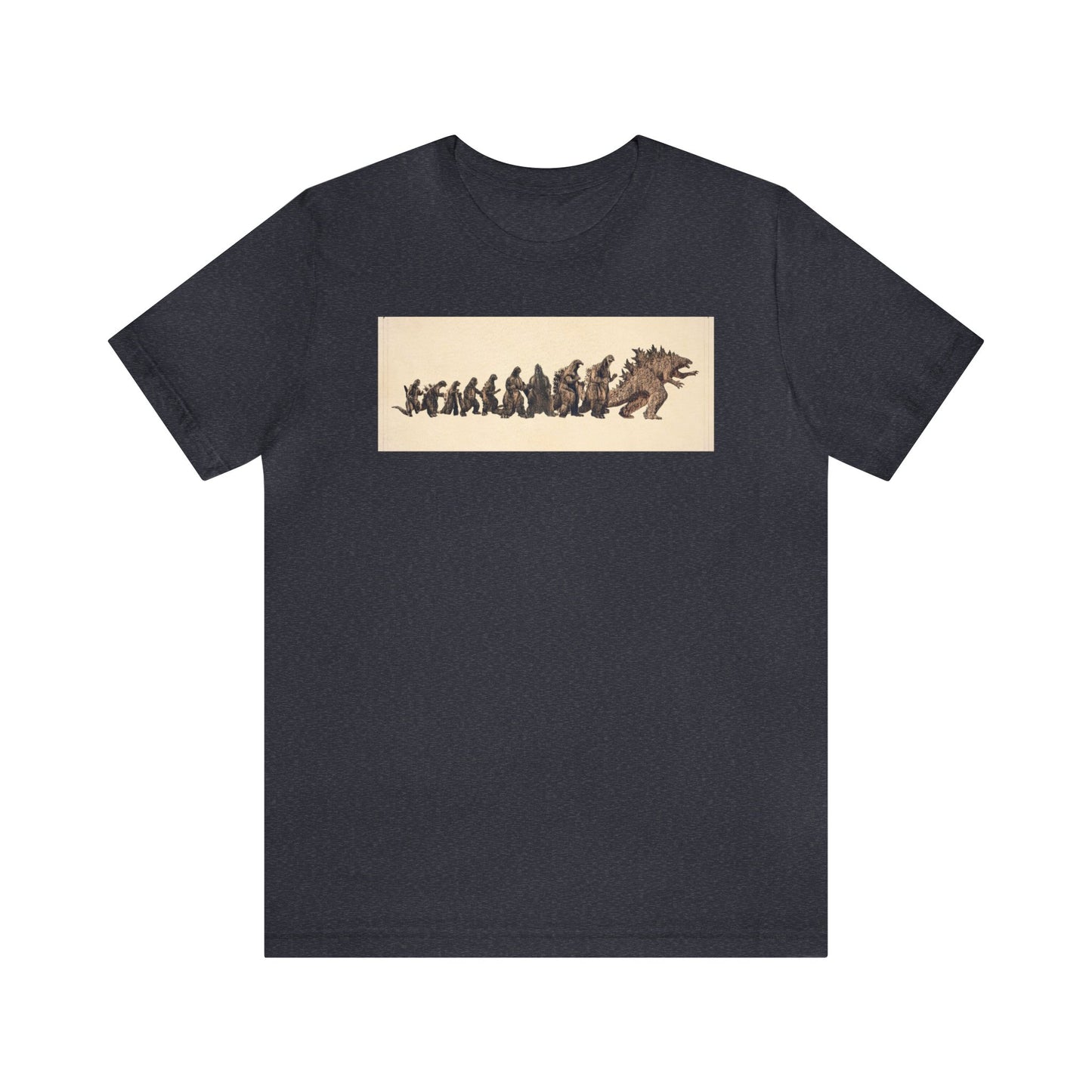 Godzilla Evolution Bella+Canvas Unisex Jersey Short Sleeve Tee
