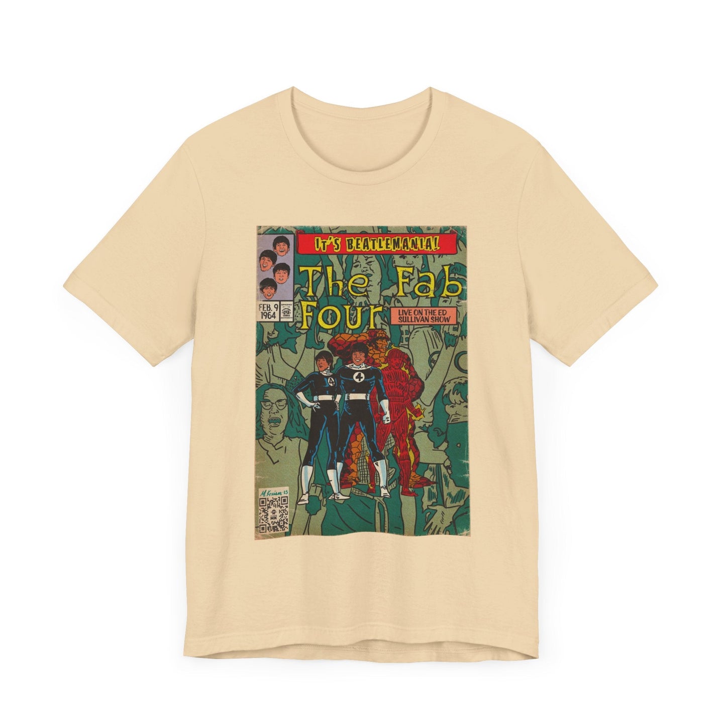 The Beatles - Beatlemania -  Unisex Jersey Short Sleeve Tee