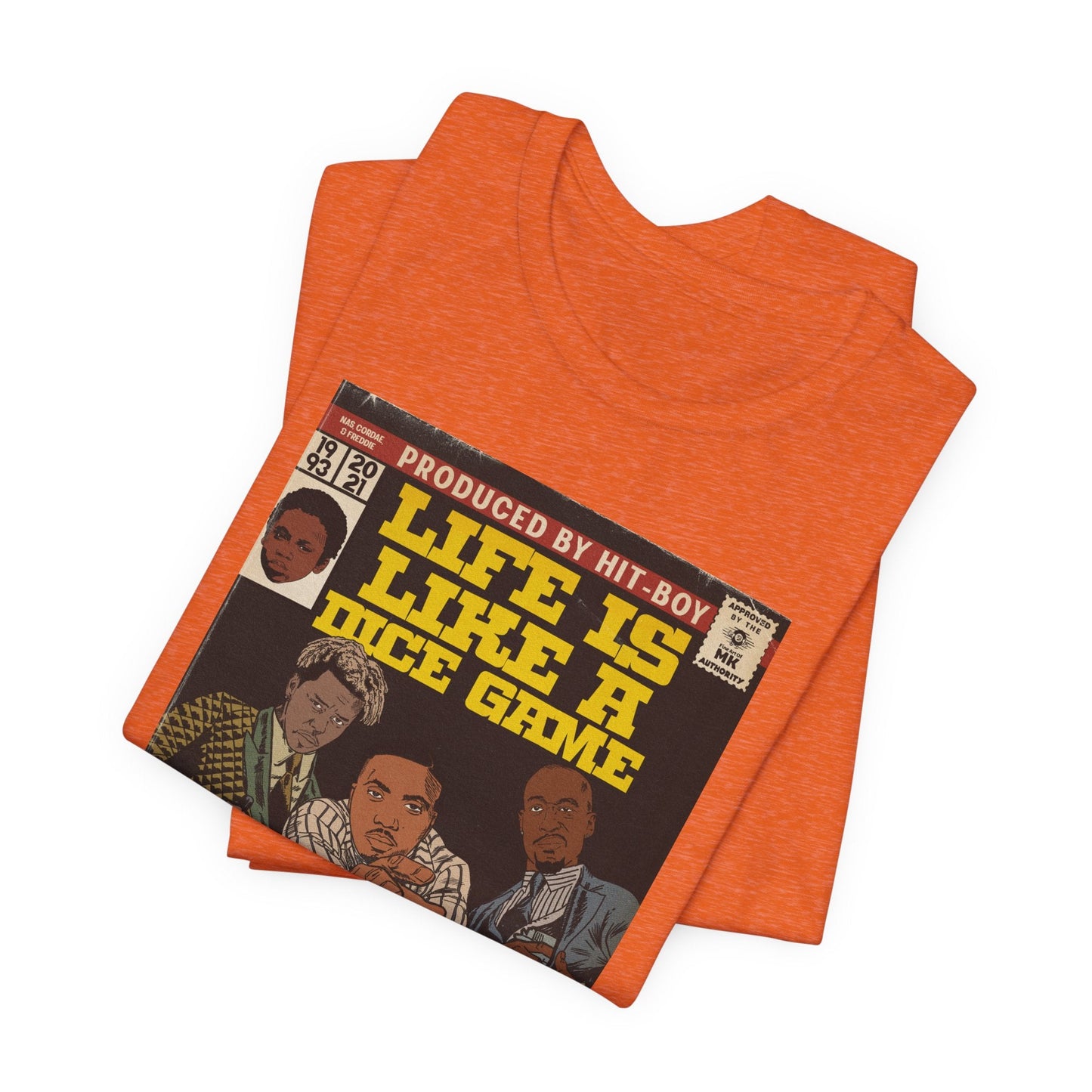 Nas, Gibbs, Cordae - Life is like a Dice Game - Unisex Jersey Short Sleeve Tee