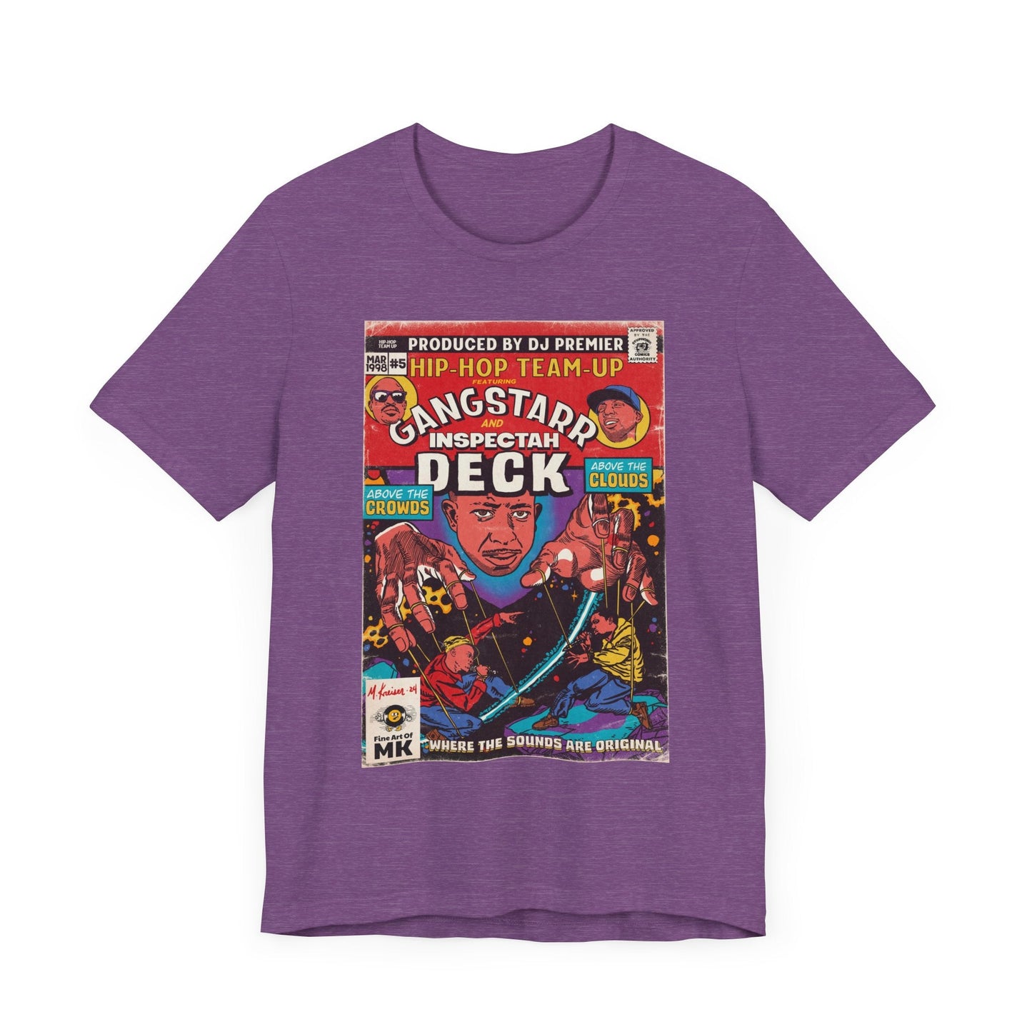 Gangstarr, INS Deck - Above The Clouds - Unisex Jersey Short Sleeve Tee