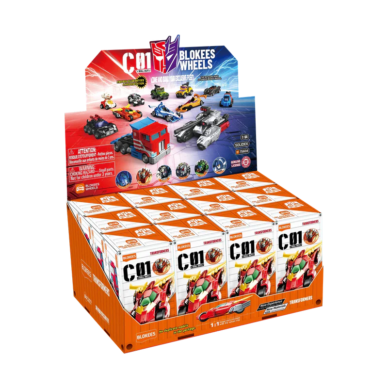 Blokees Transformers Wheels C01 Roll Out! *FULL DISPLAY BOX*