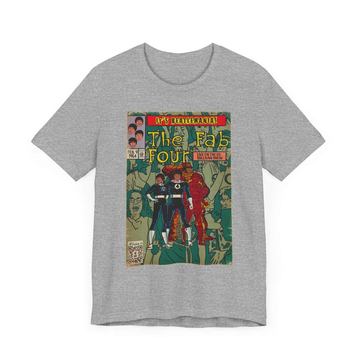 The Beatles - Beatlemania -  Unisex Jersey Short Sleeve Tee
