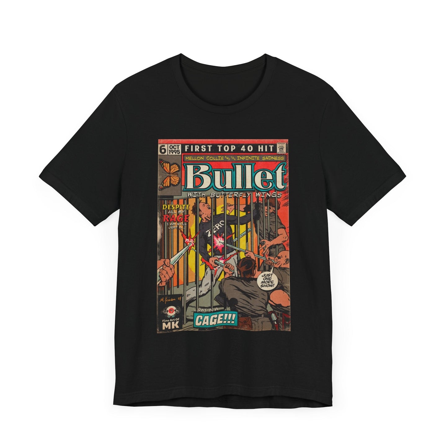 Bullet With Butterfly Wings - Unisex Jersey Short Sleeve Tee