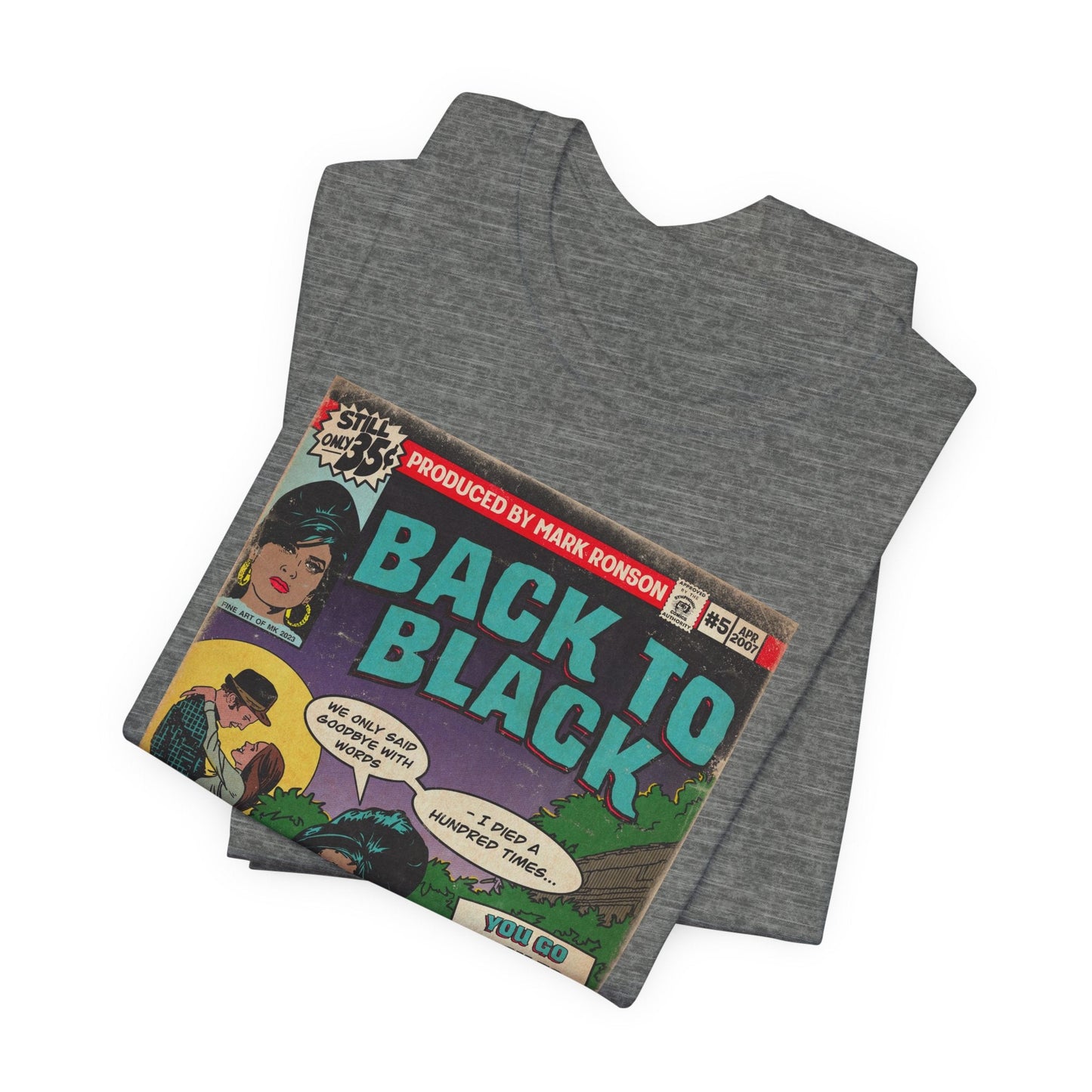 Amy Winehouse - Back to Black - Unisex Jersey Short Sleeve Tee