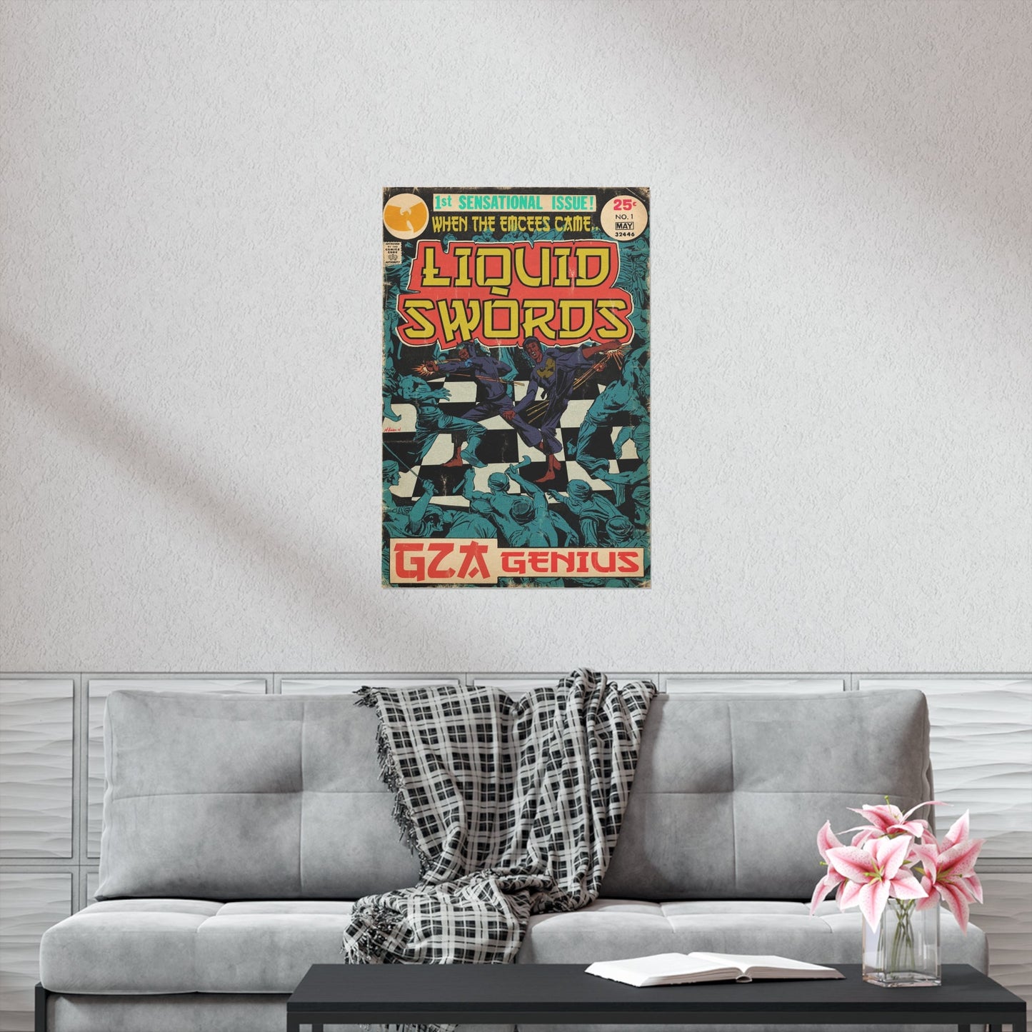 GZA/Genius - Liquid Swords - Vertical Matte Poster