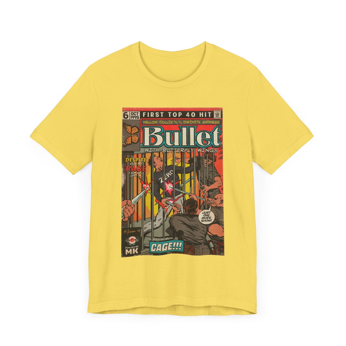 Bullet With Butterfly Wings - Unisex Jersey Short Sleeve Tee