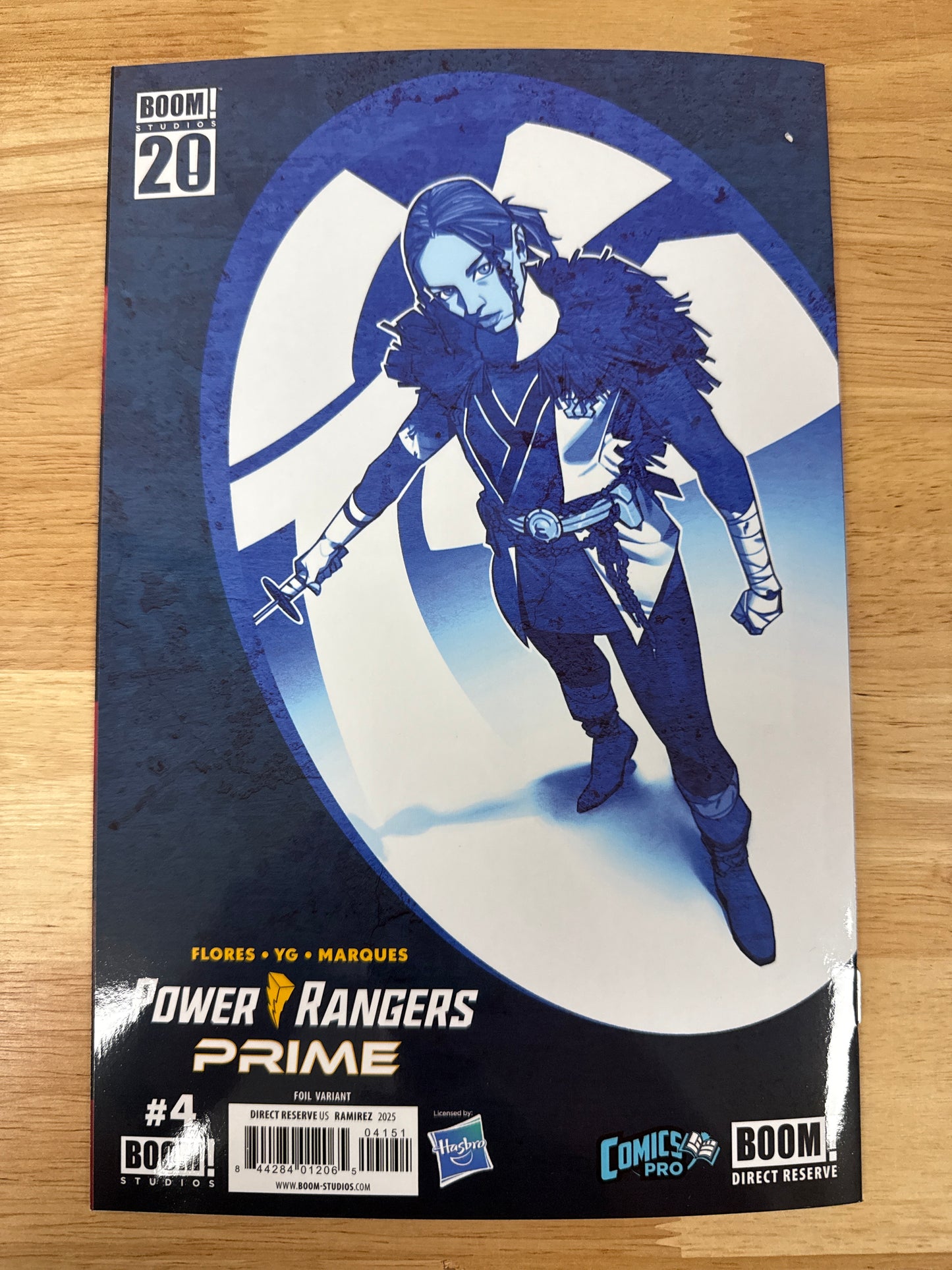 Power Rangers Prime #4 Foil ComicsPro 2025 Variant Signed by Melissa Flores