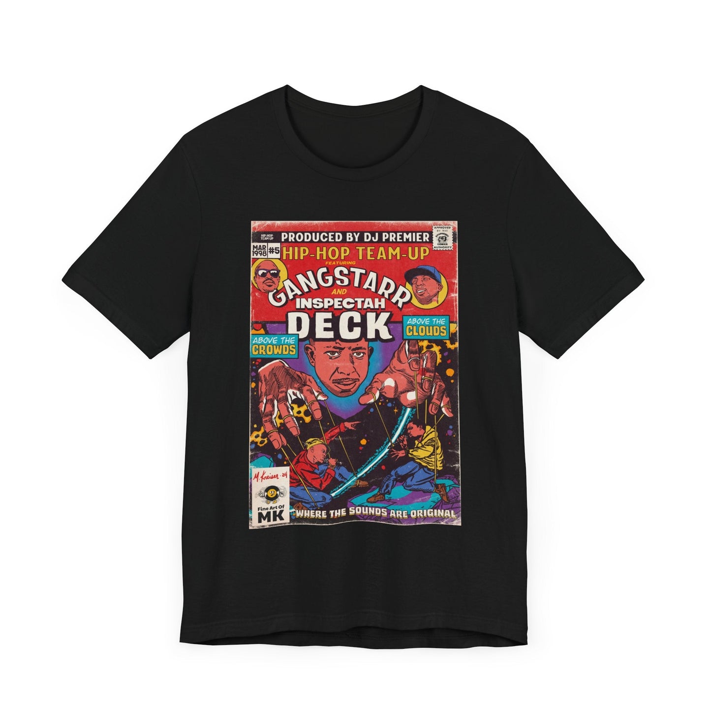 Gangstarr, INS Deck - Above The Clouds - Unisex Jersey Short Sleeve Tee