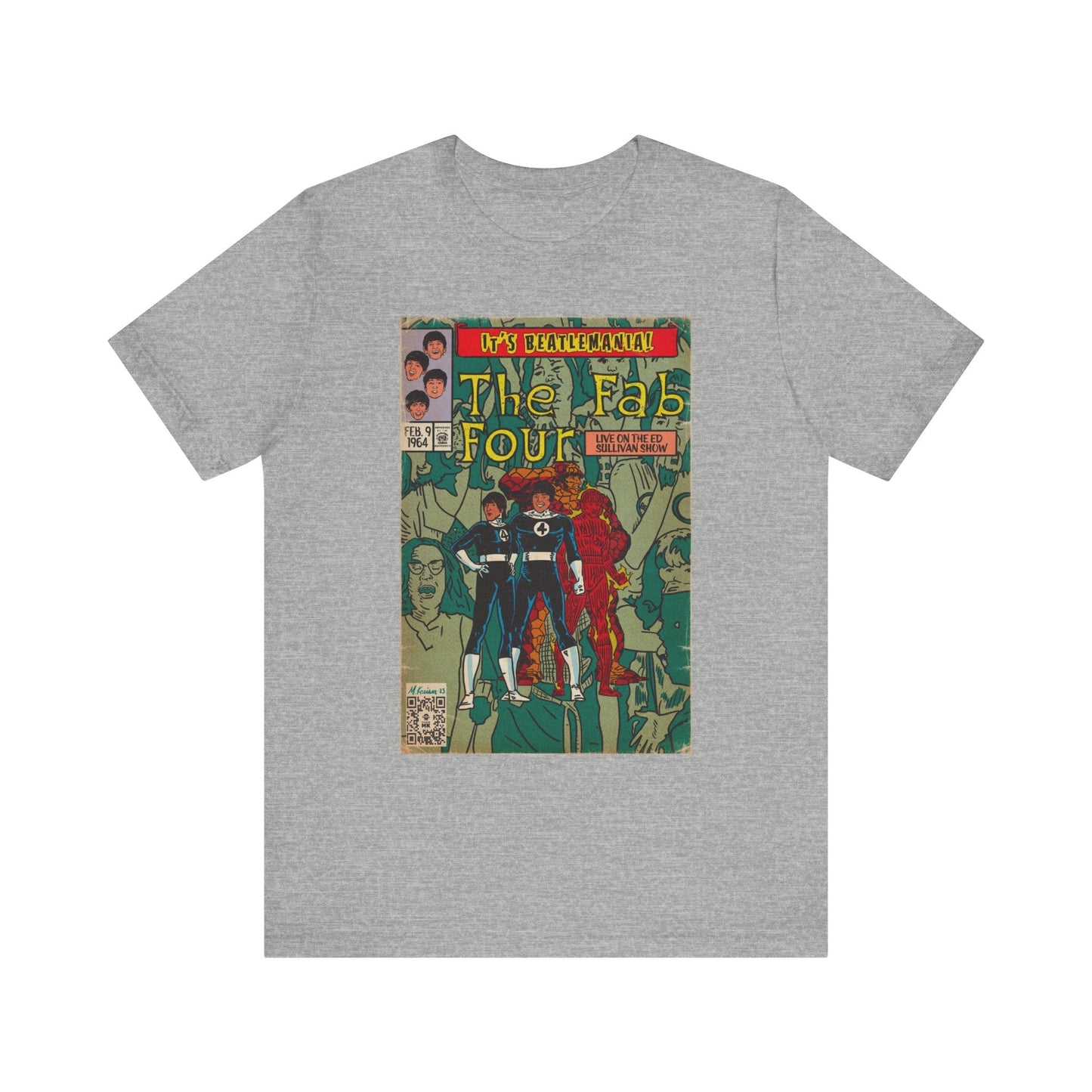 The Beatles - Beatlemania -  Unisex Jersey Short Sleeve Tee