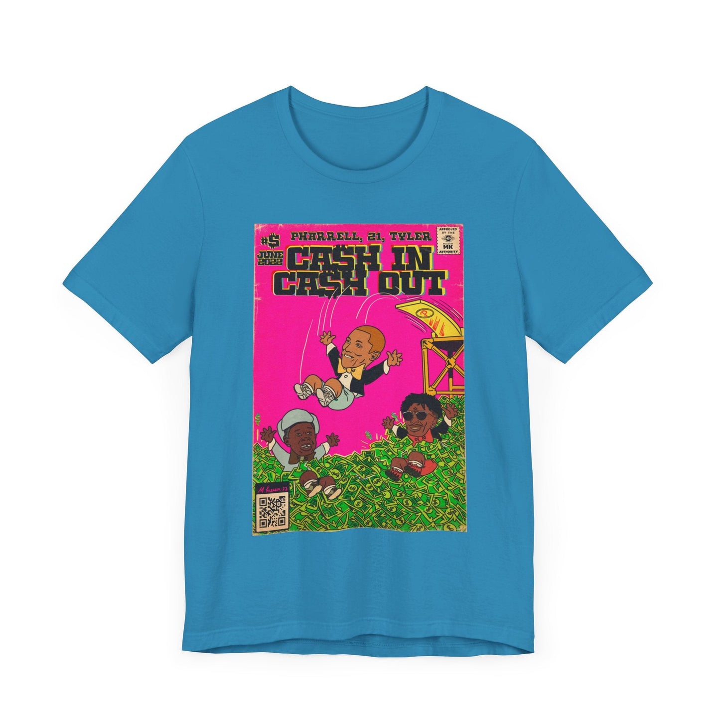 Pharrell, 21, & Tyler - Cash In Cash Out - Unisex Jersey Short Sleeve Tee