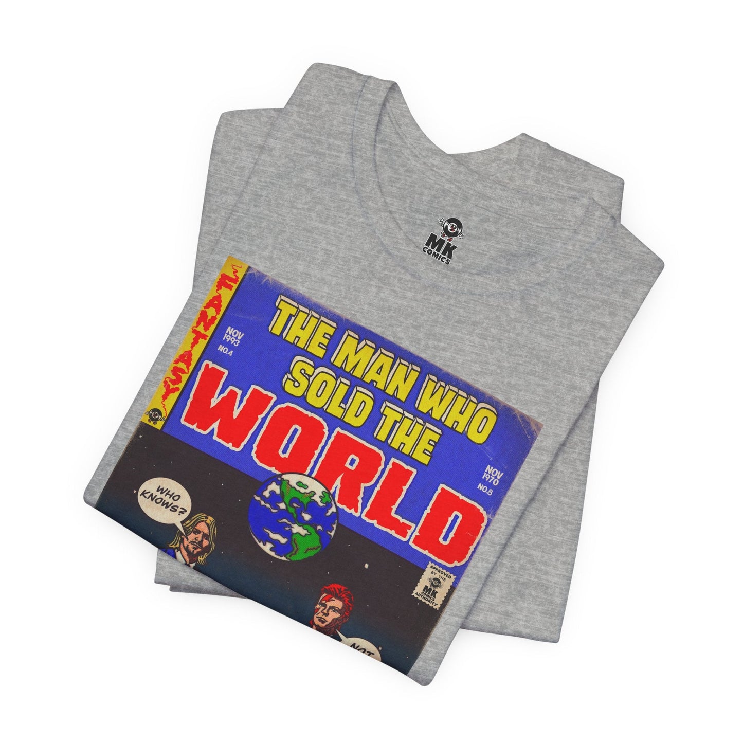 Bowie & Cobain - The Man Who Sold the World - Unisex Jersey Short Sleeve Tee