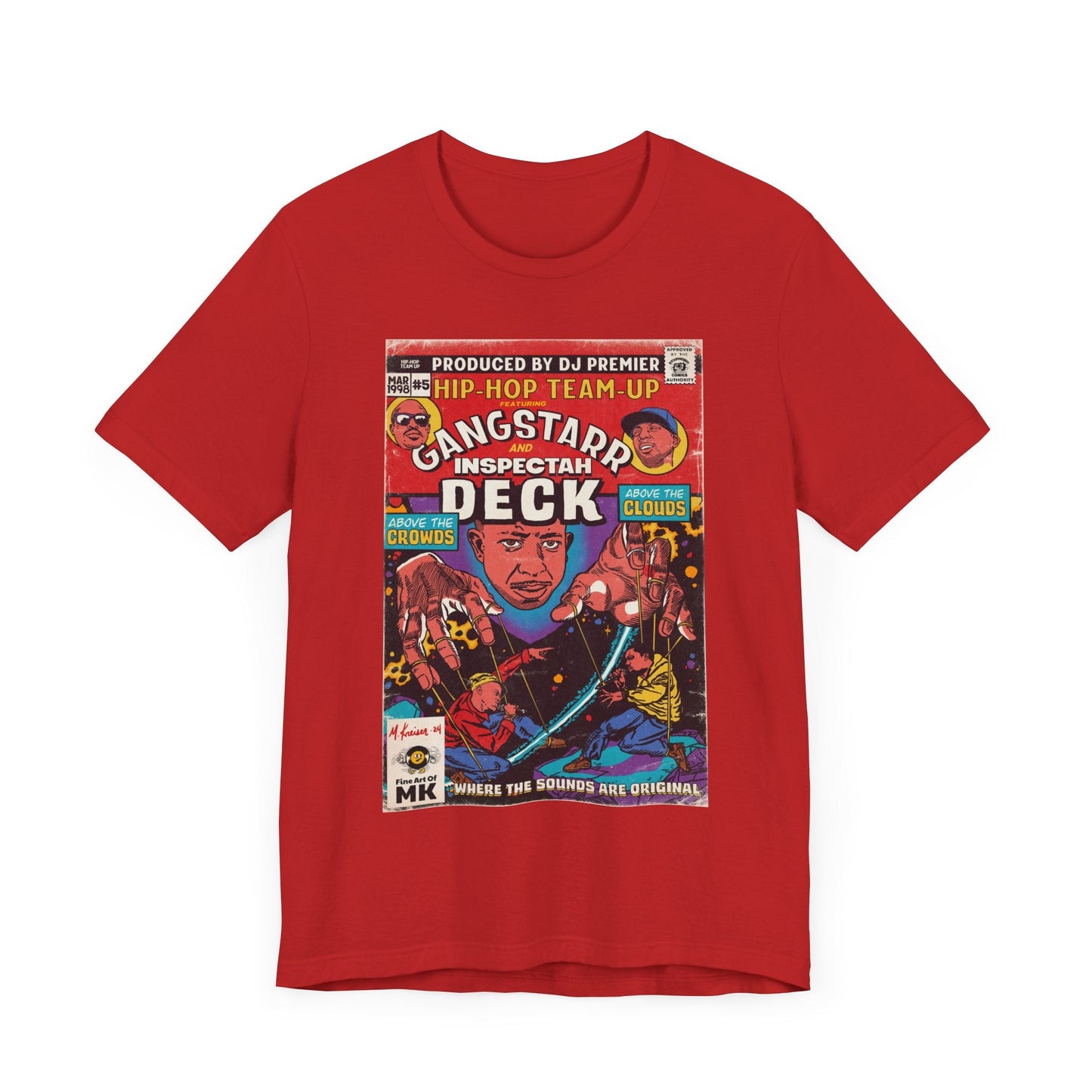Gangstarr, INS Deck - Above The Clouds - Unisex Jersey Short Sleeve Tee