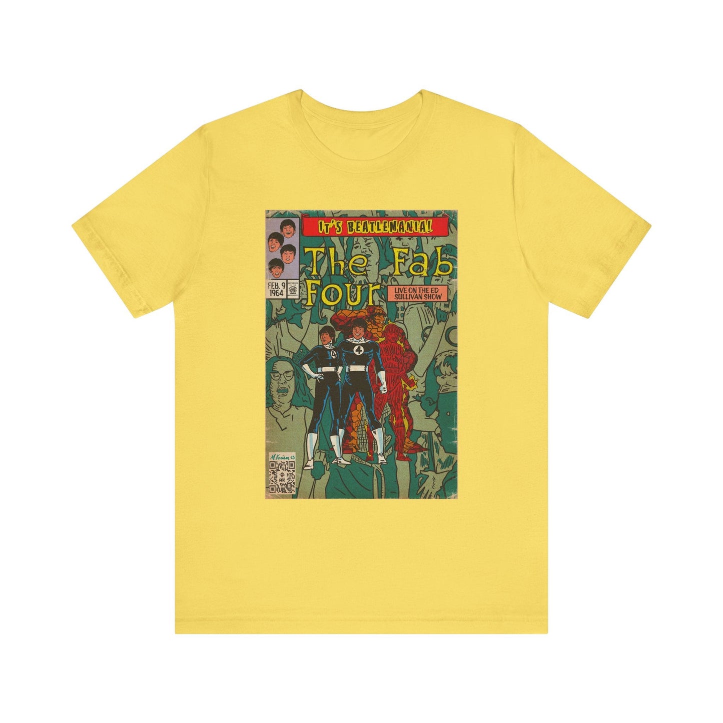 The Beatles - Beatlemania -  Unisex Jersey Short Sleeve Tee