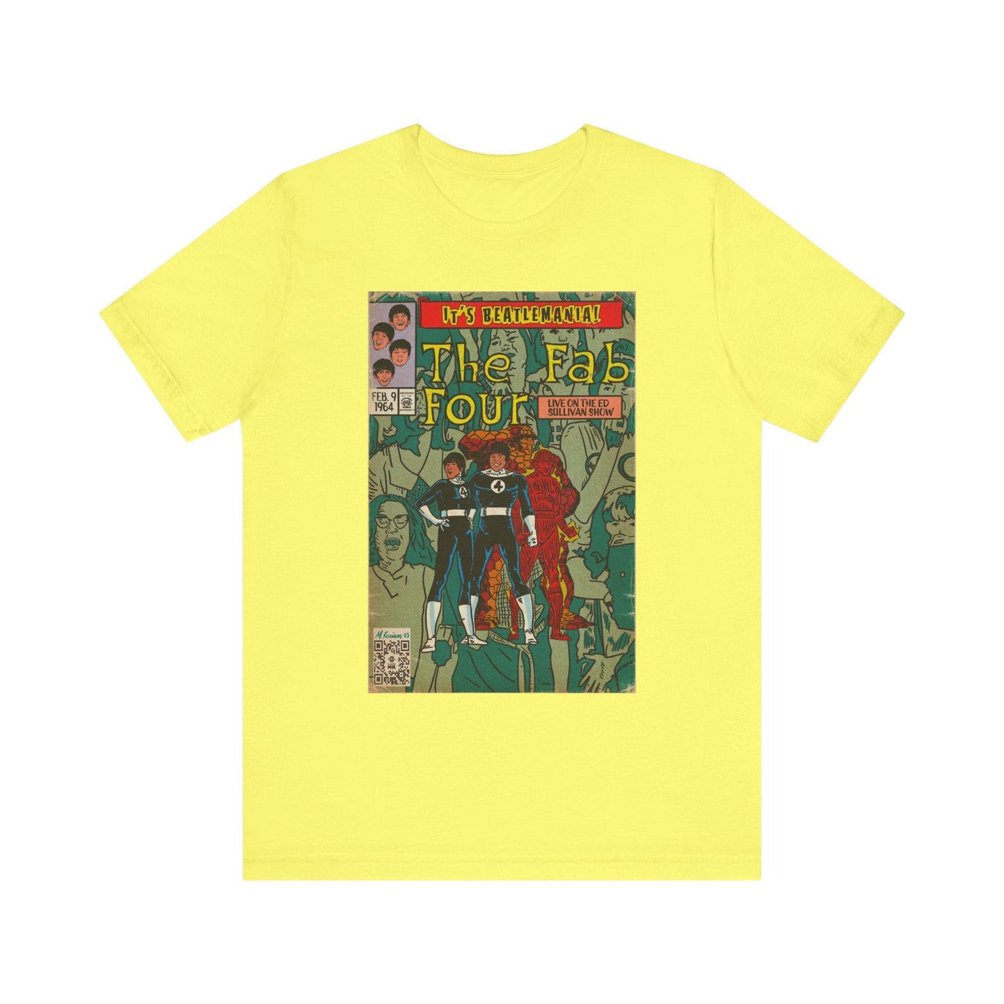 The Beatles - Beatlemania -  Unisex Jersey Short Sleeve Tee