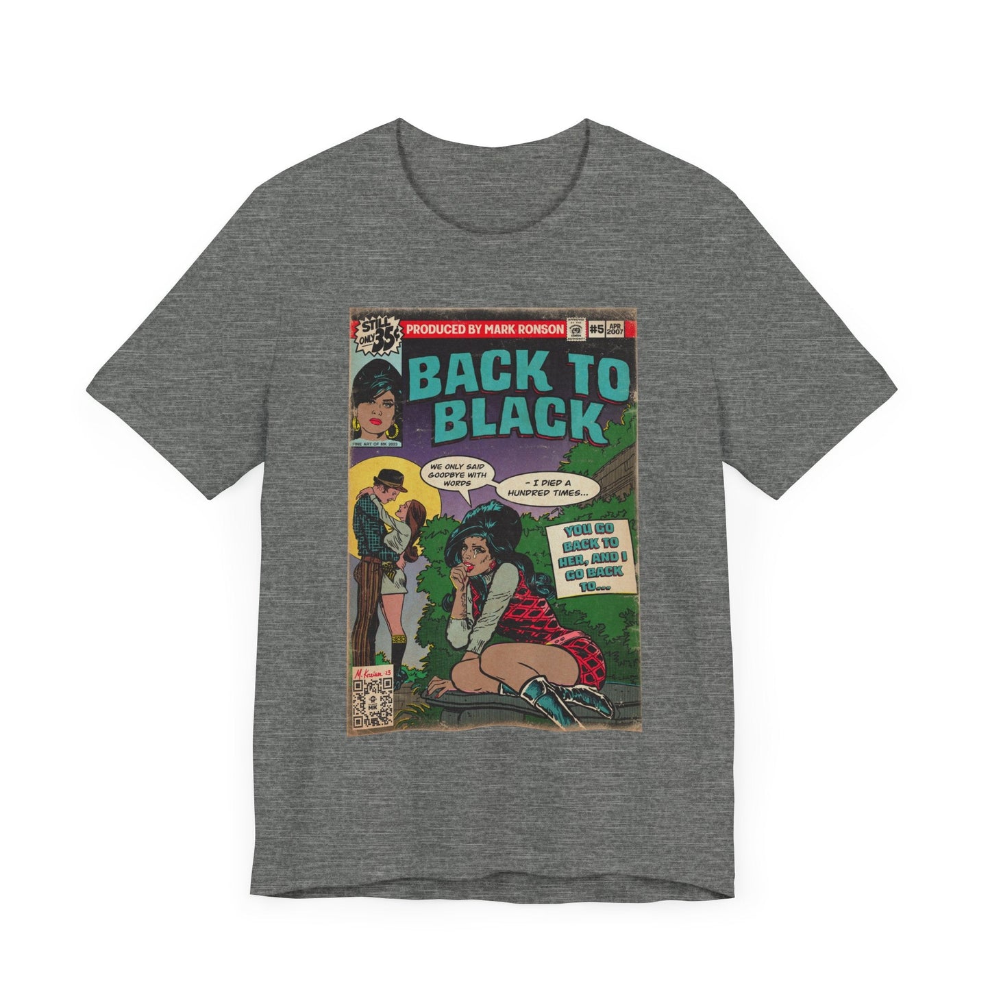 Amy Winehouse - Back to Black - Unisex Jersey Short Sleeve Tee