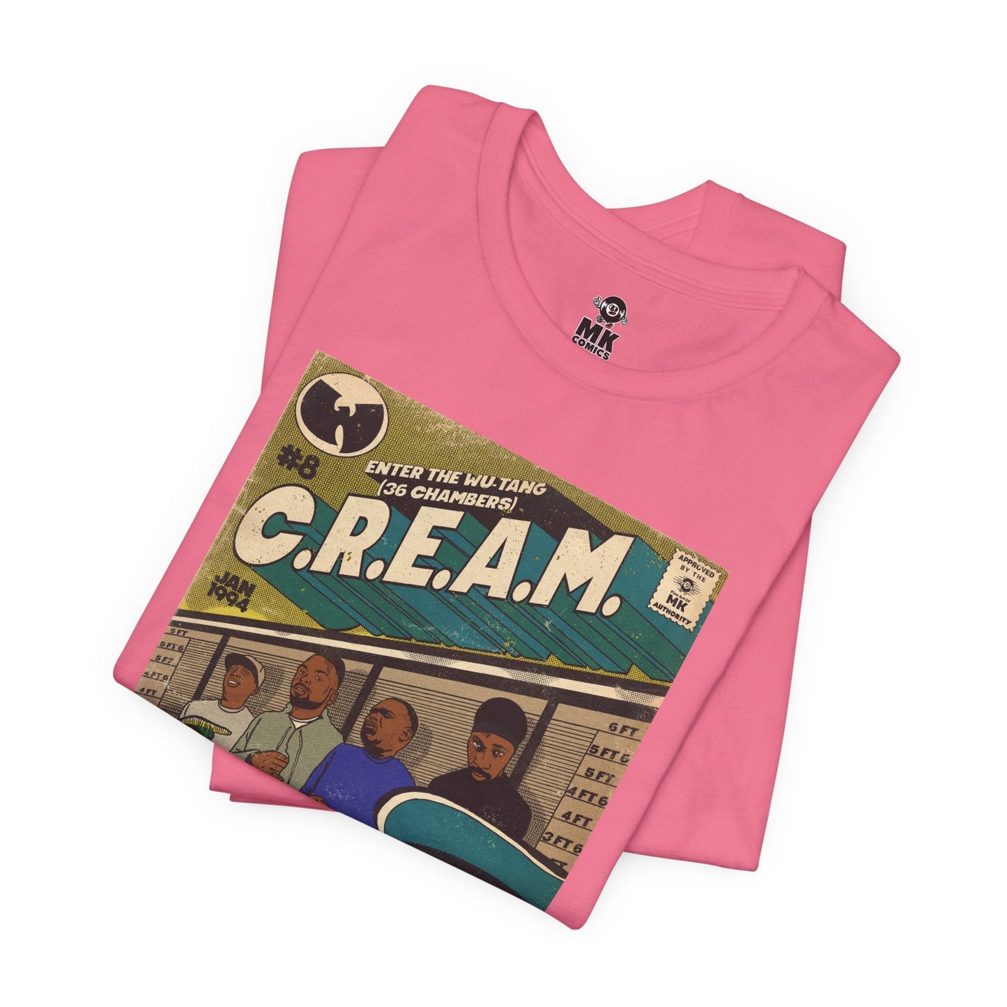 C.R.E.A.M - RZA, Meth, Rae, Deck - Unisex Jersey Short Sleeve Teem