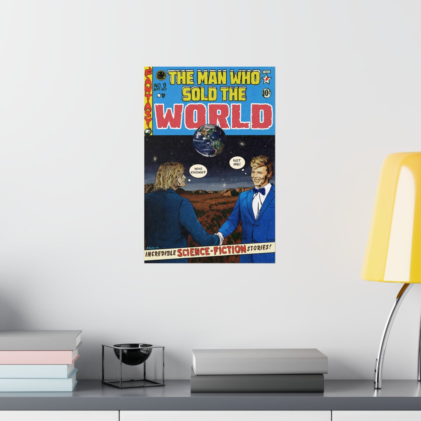 The Man Who Sold The World - Bowie & Cobain - Nirvana - Vertical Matte Posters