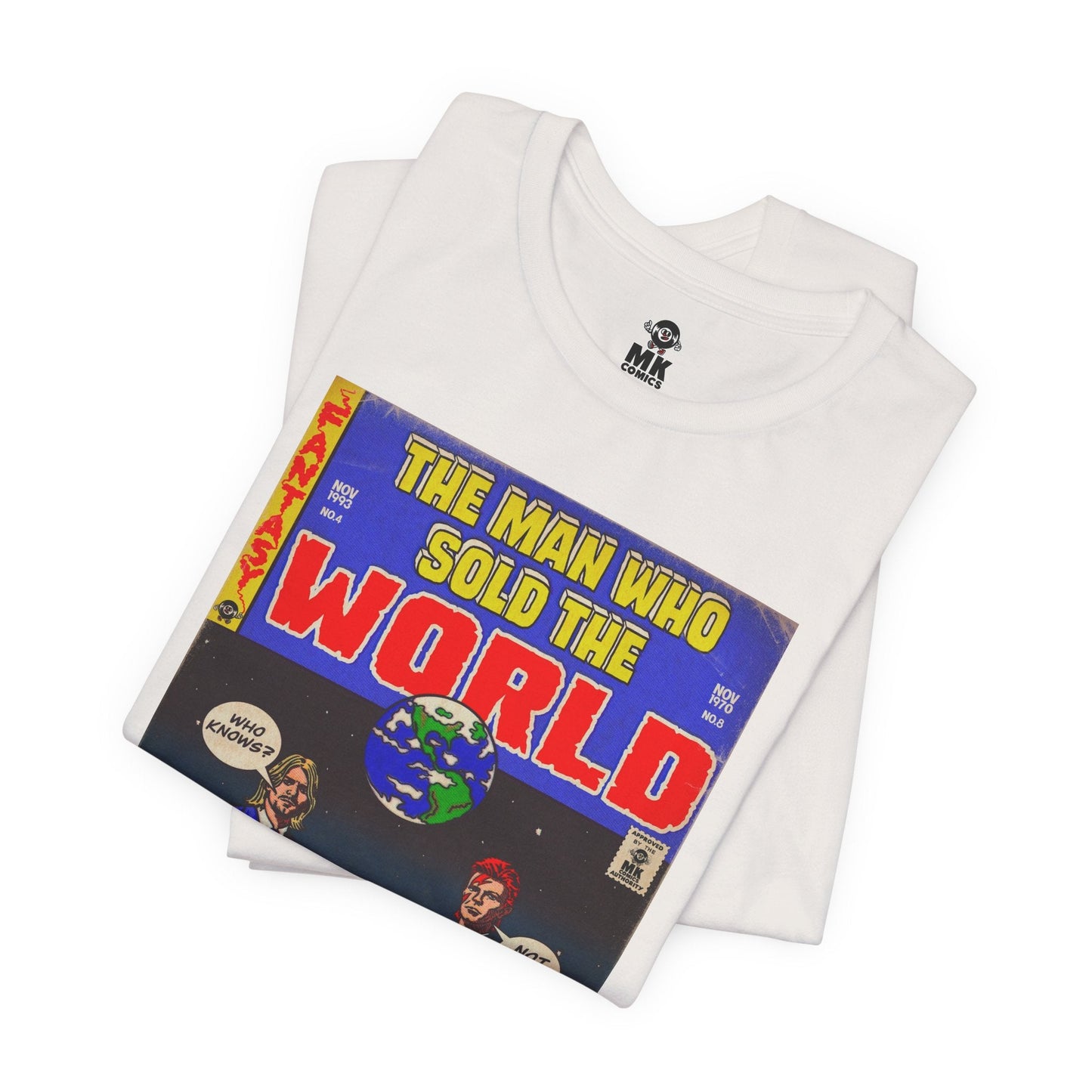 Bowie & Cobain - The Man Who Sold the World - Unisex Jersey Short Sleeve Tee