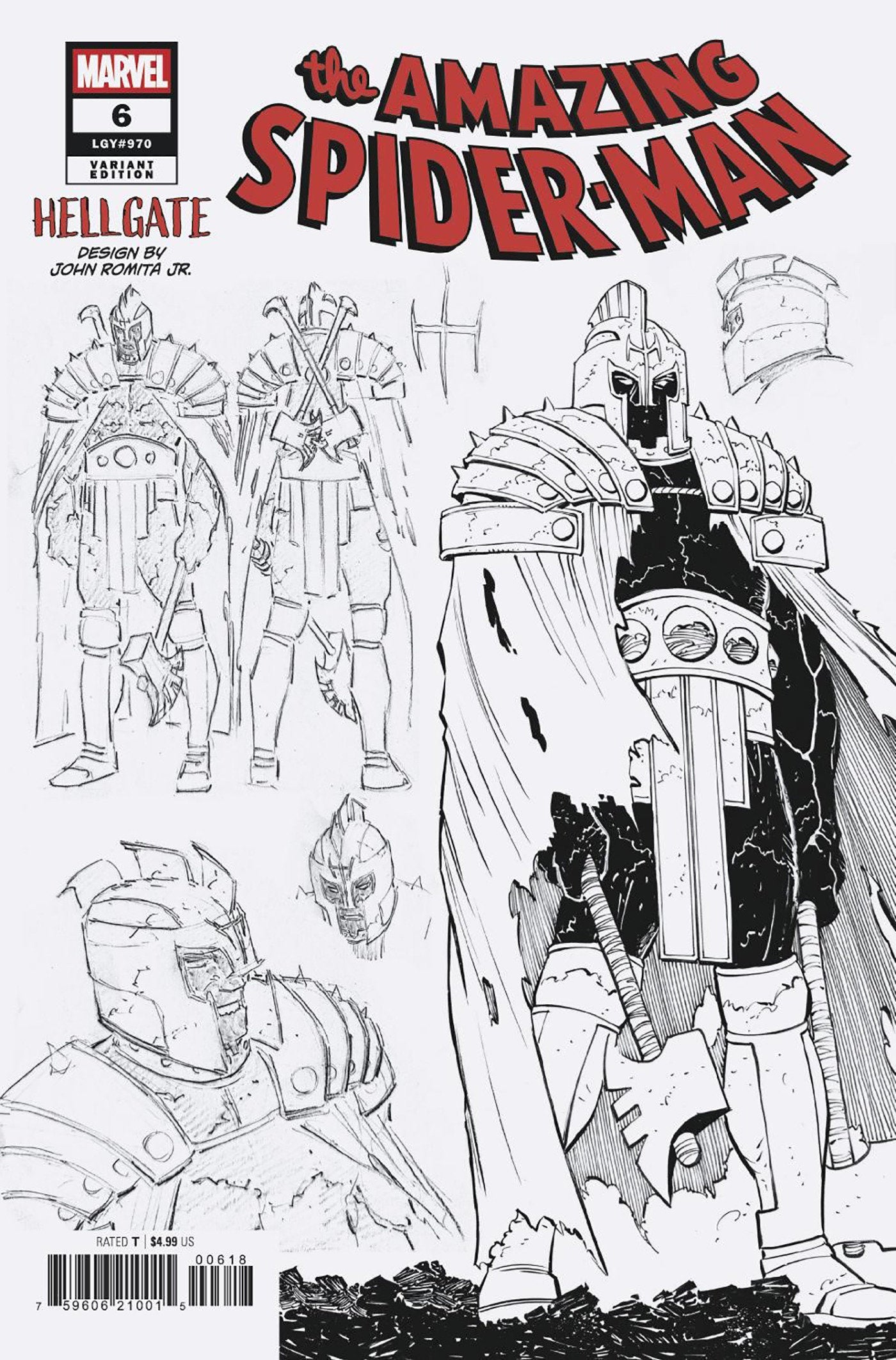 Amazing Spider-Man #6 1:10 John Romita Jr. Design Variant