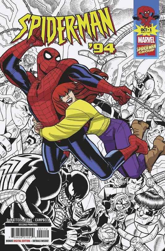 Spider Man '94 #1 Nick Bradshaw 2nd Printing Variant