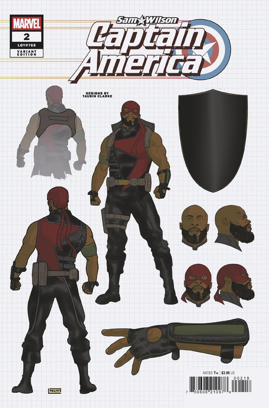 Sam Wilson Captain America #2 (Of 5) 1:10 Design Variant