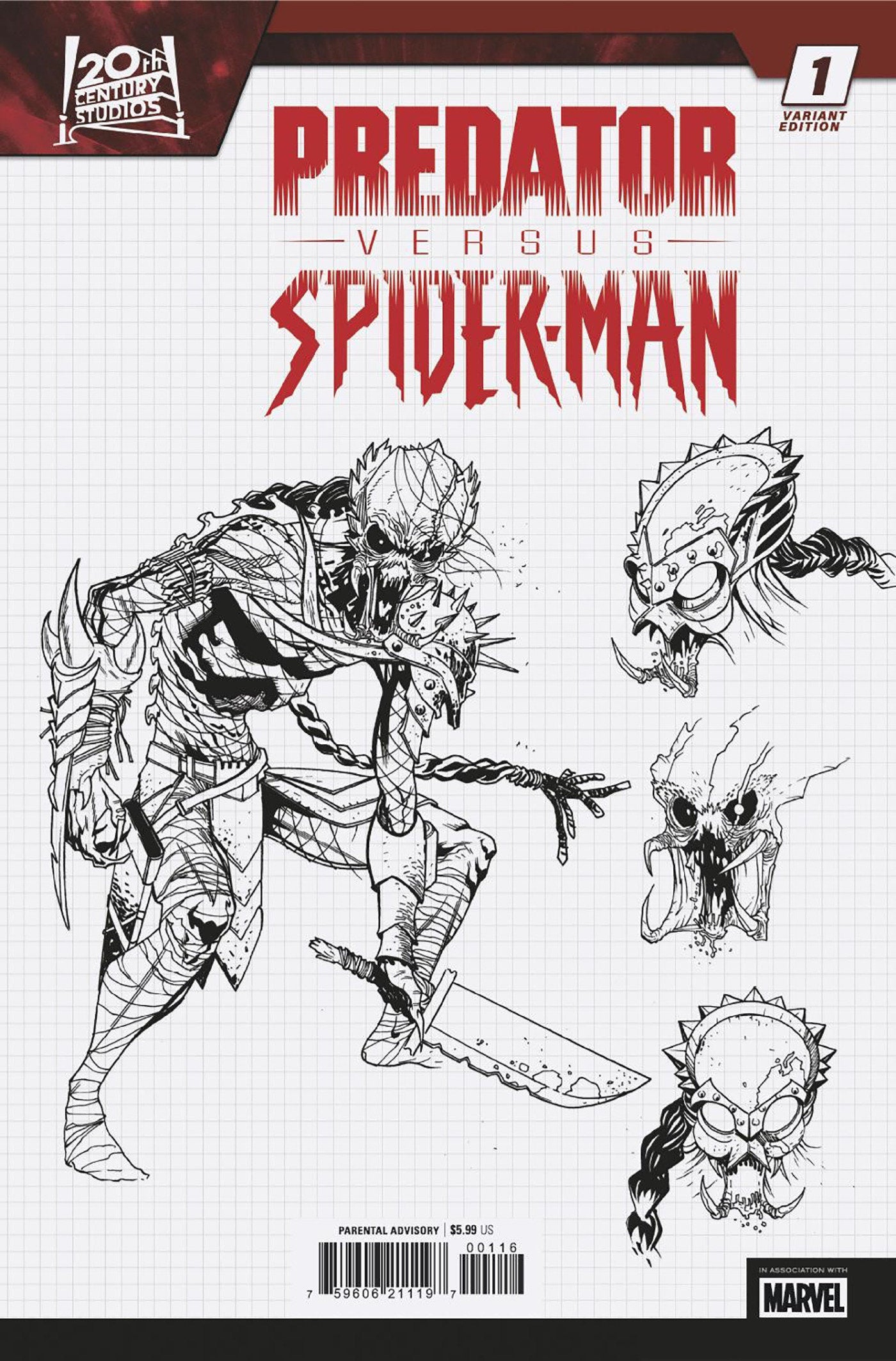 Predator vs Spider-Man #1 (Of 4) 1:10 Design Variant