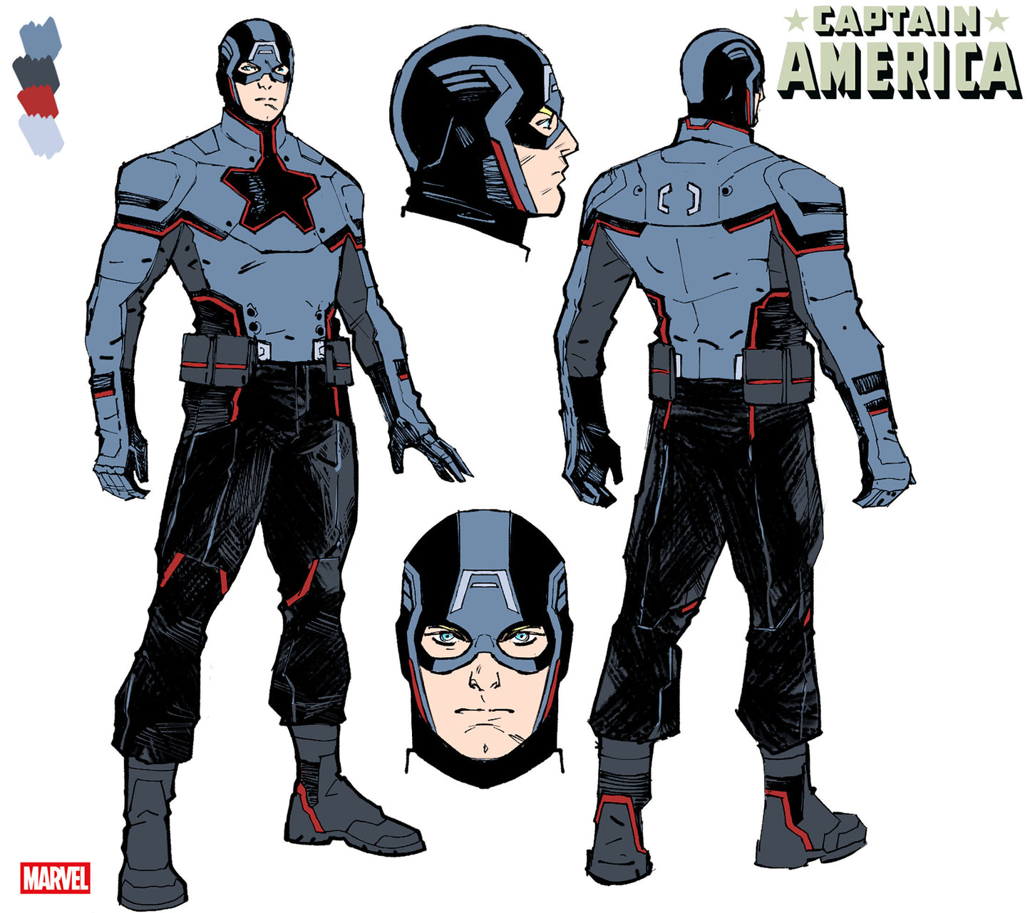 Captain America #2 1:10 Valerio Schiti Design Variant
