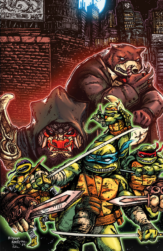 Teenage Mutant Ninja Turtles #14 1:25 Eastman & Bishop Full Art Variant