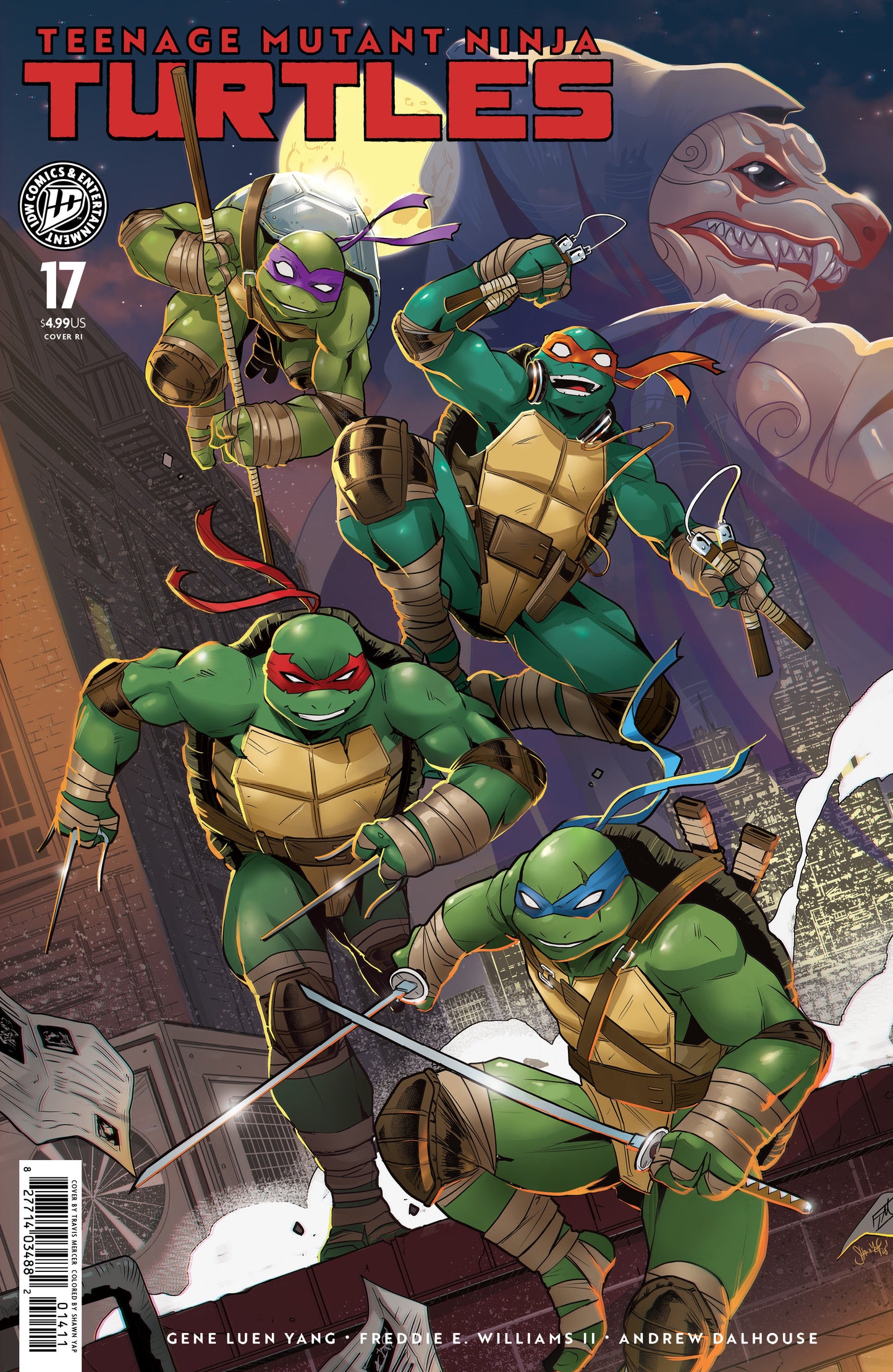 Teenage Mutant Ninja Turtles #17 1:25 Mercer Variant