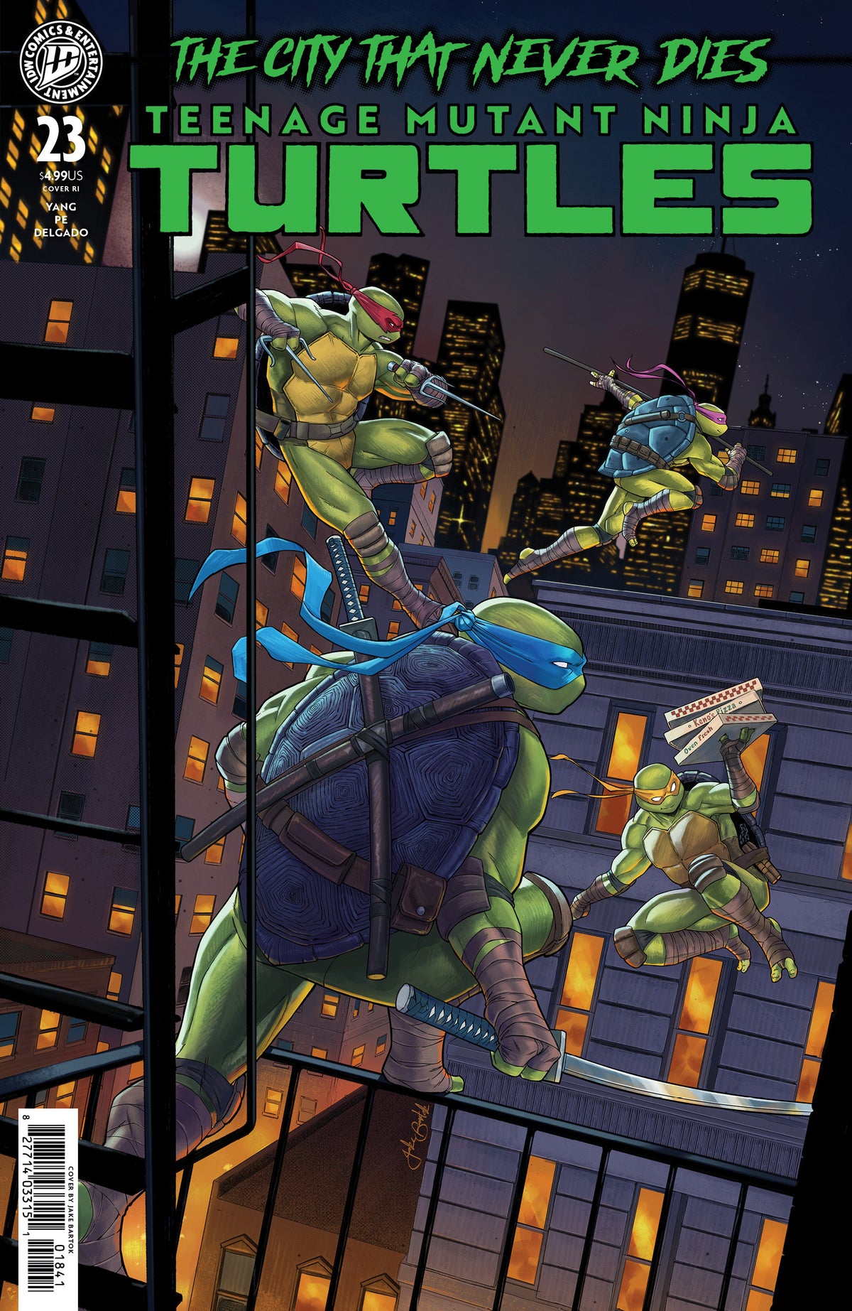 Teenage Mutant Ninja Turtles #23 1:25 Bartok Variant