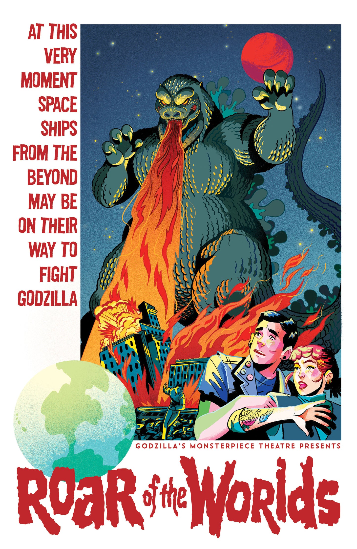 Godzilla's Monsterpiece Theatre Presents: Roar Of The Worlds 1:10 Goux Variant
