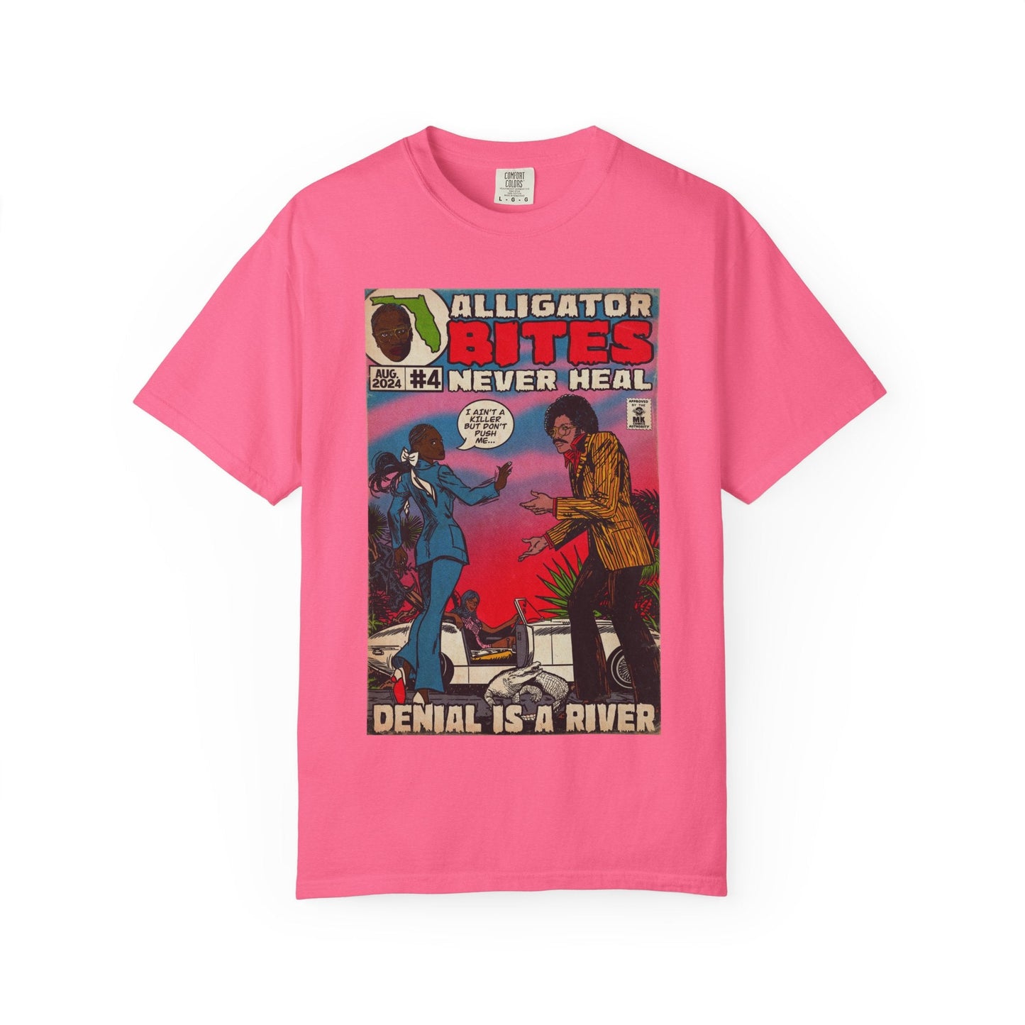 Denial is a River - Alligator Bites - Unisex Comfort Colors T-shirt