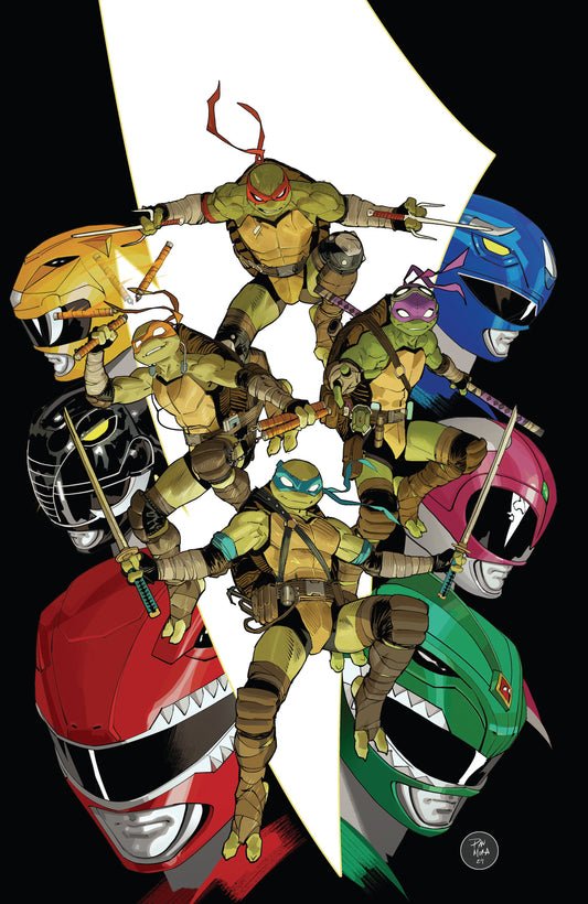 Mighty Morphin Power Rangers/ Teenage Mutant Ninja Turtles III #1 O Mora Unlockable Variant
