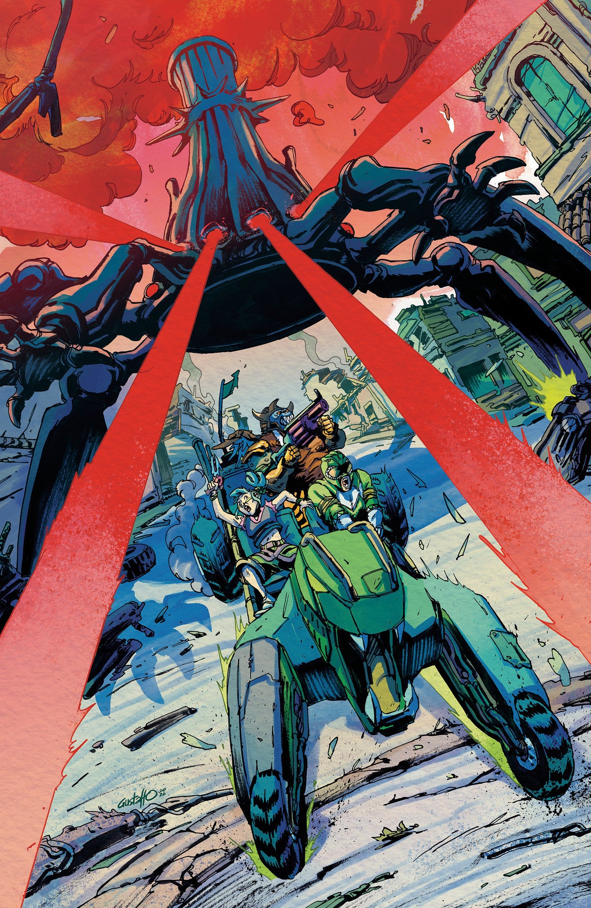 Power Rangers Green #2 E 1:10 Vargas Full Art Foil Variant