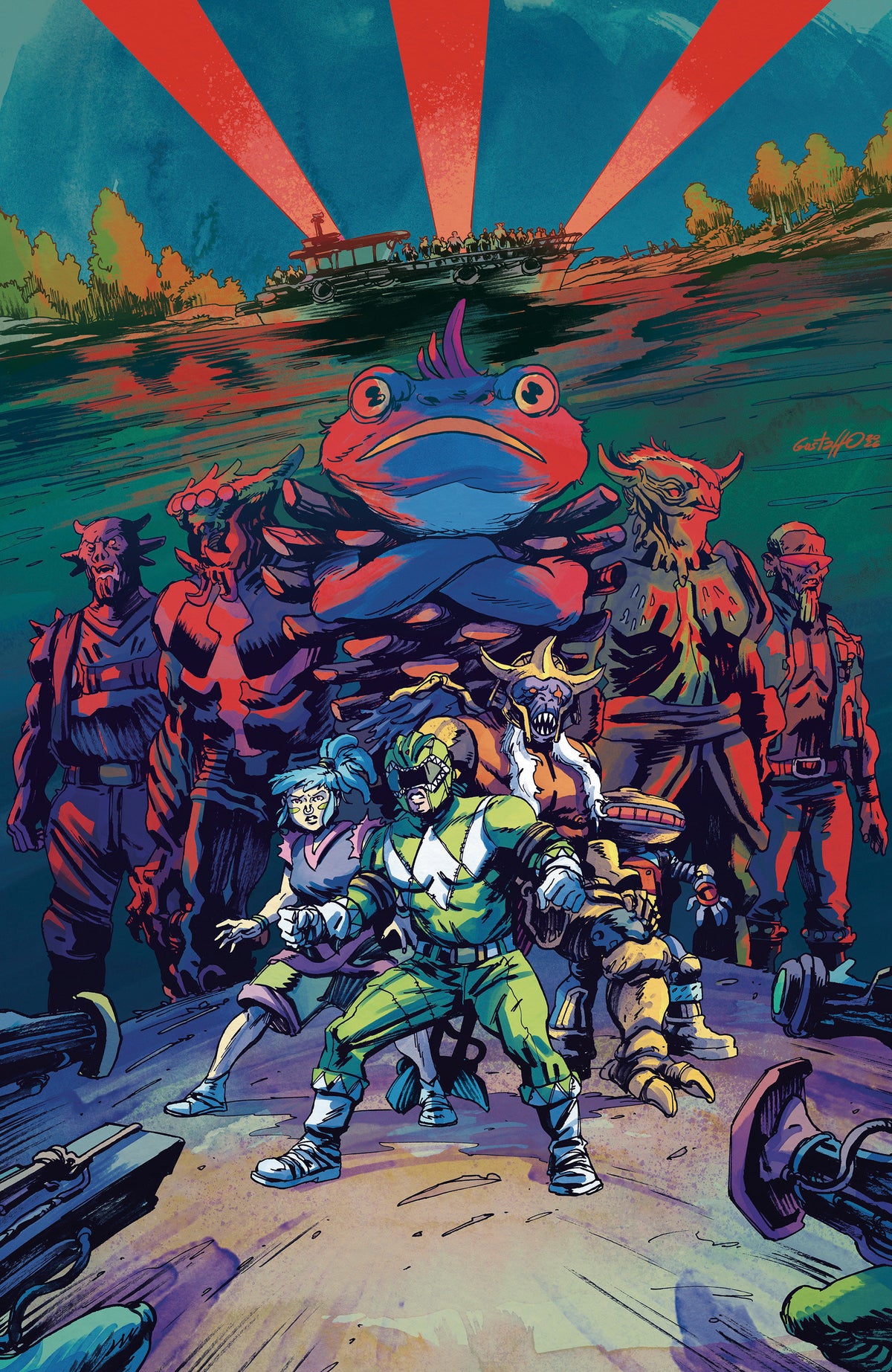 Power Rangers Green #3 E 1:10 Vargas Full Art Foil Variant