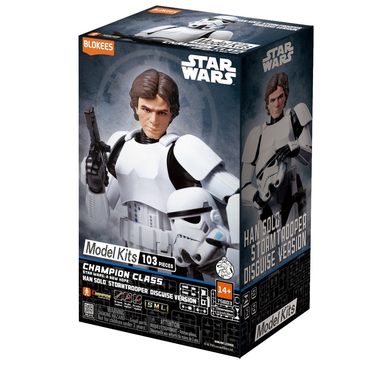 Blokees Star Wars A New Hope Stormtrooper Han Solo Model Kit