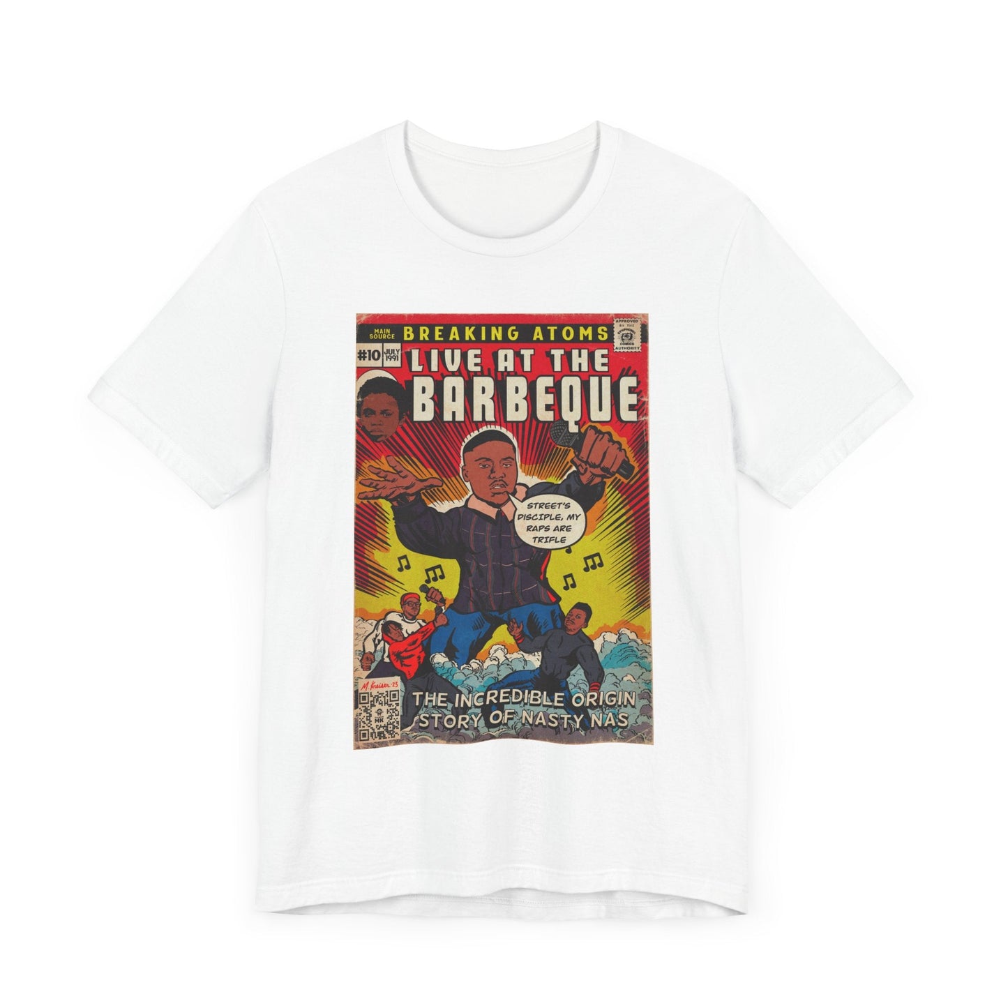 Main Source & Nas - Live at the Barbeque - Unisex Jersey Short Sleeve Tee
