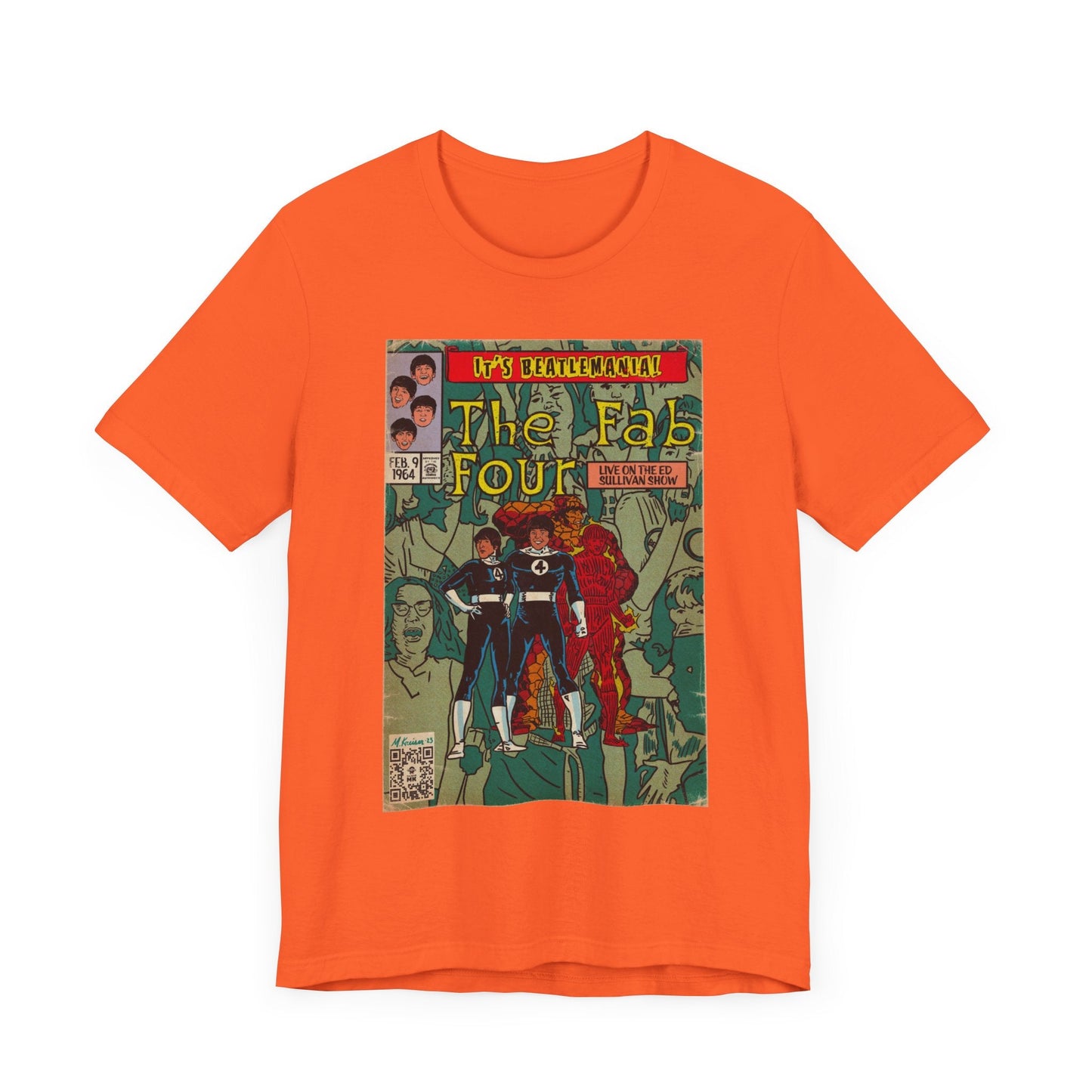 The Beatles - Beatlemania -  Unisex Jersey Short Sleeve Tee