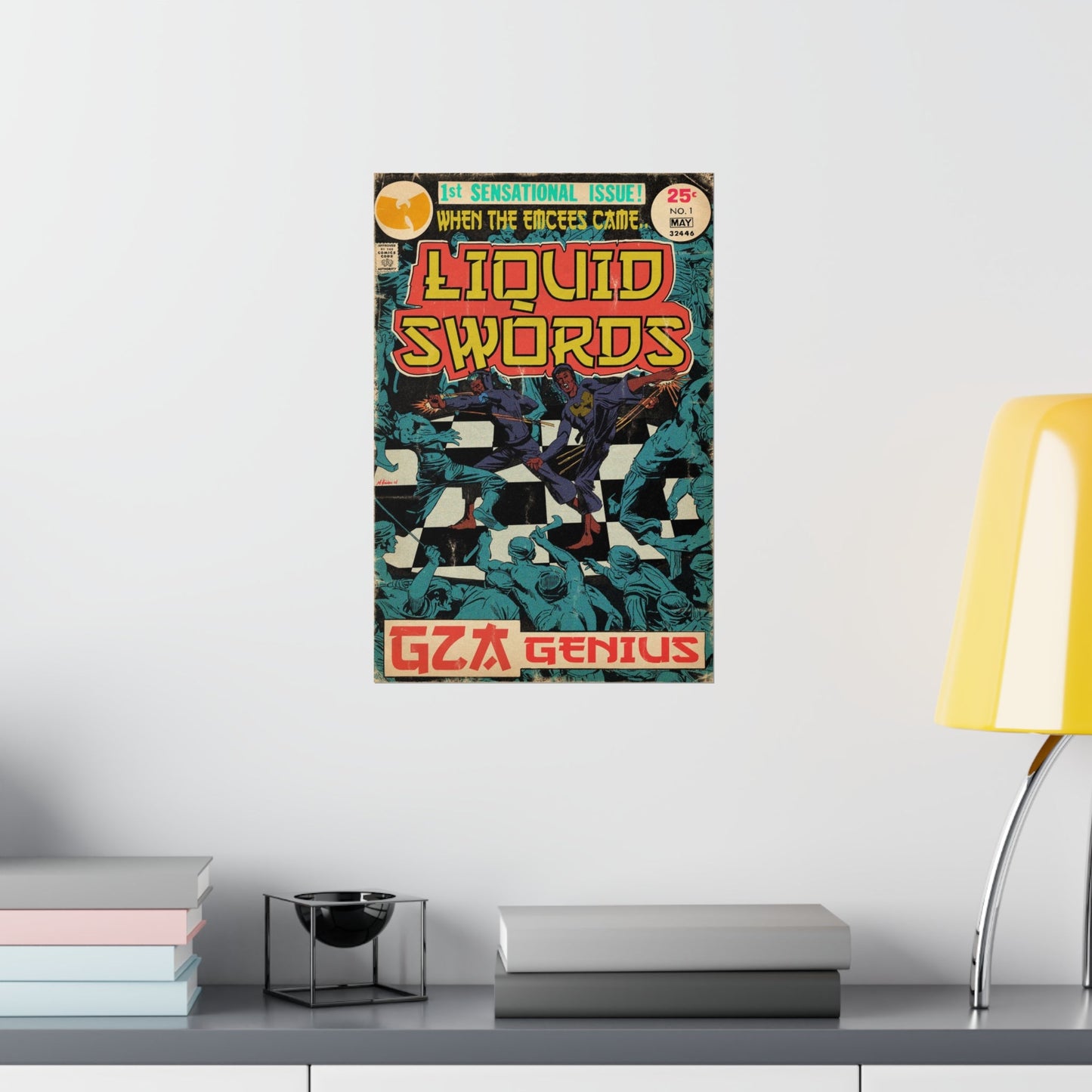 GZA/Genius - Liquid Swords - Vertical Matte Poster