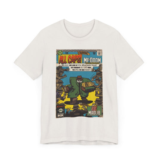 DOOM - All Caps - Unisex Jersey Short Sleeve Tee