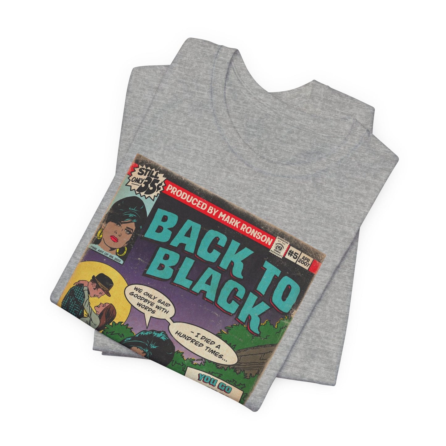 Amy Winehouse - Back to Black - Unisex Jersey Short Sleeve Tee