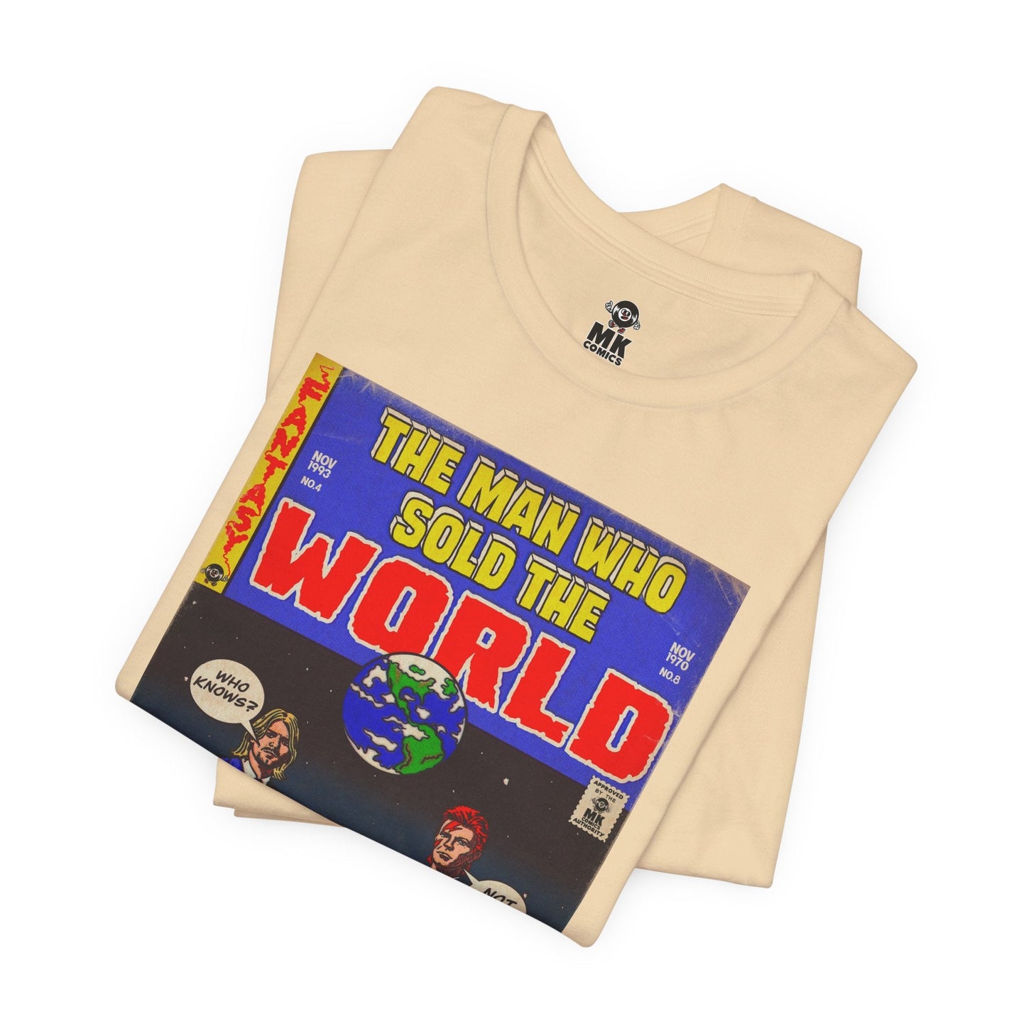 Bowie & Cobain - The Man Who Sold the World - Unisex Jersey Short Sleeve Tee