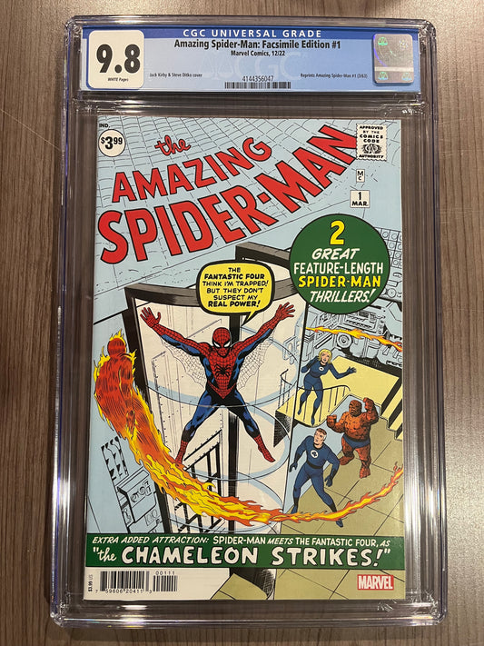 Amazing Spider-Man #1 1963 Facsimile Edition CGC 9.8