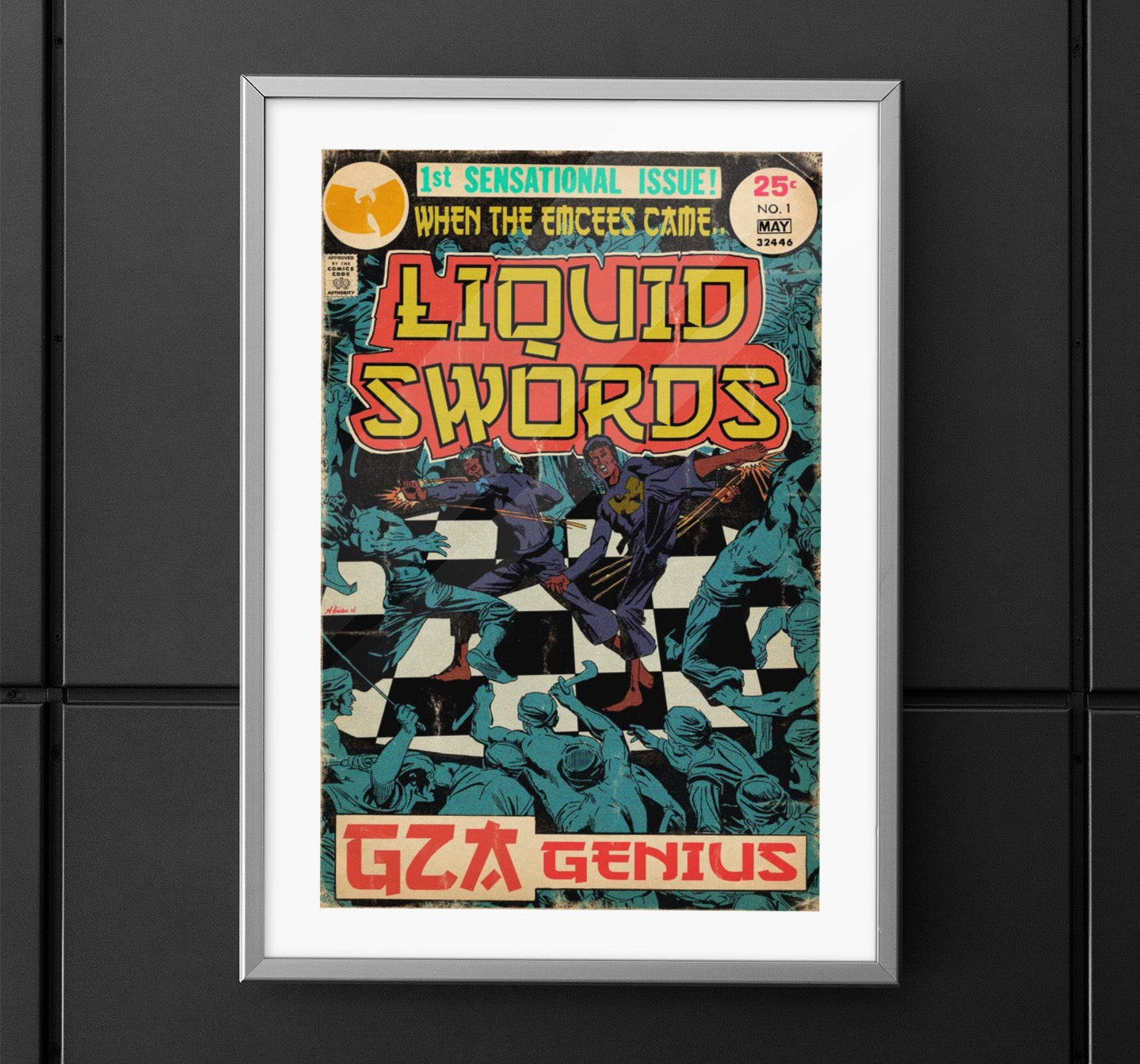GZA/Genius - Liquid Swords - Vertical Matte Poster