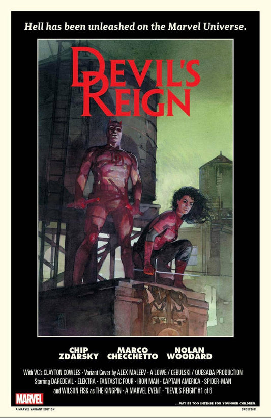 Devils Reign #1 Alex Maleev Movie Poster Variant (12/1/21)